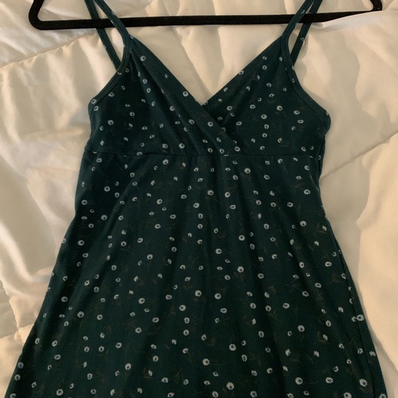 Brandy Melville Dresses Brandy Melville Dark Green Floral Amara Dress